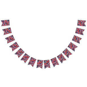 Patriotische Bannerflags Wimpelkette