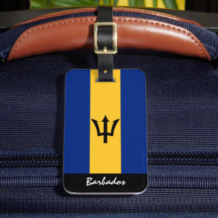 Patriotische Barbados Gepäckmarken, Barbados-Flagg Gepäckanhänger