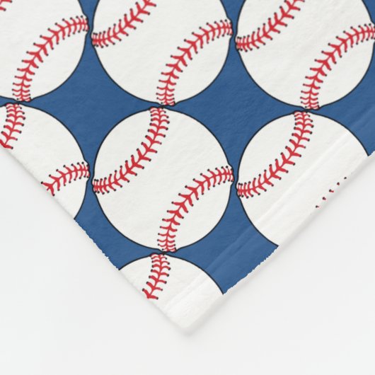 Patriotische Baseball-Fleece-Decke Fleecedecke (Ecke)