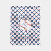 Patriotische Baseball-Fleece-Decke Fleecedecke (Vorderseite)