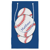 Patriotische Baseball-Geschenk-Tasche Kleine Geschenktüte (Vorderseite)
