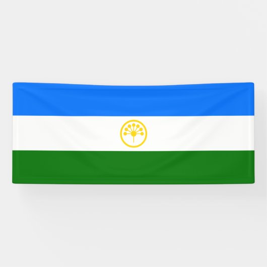 Patriotische Bashkortostan-Flagge Banner (Horizontal)