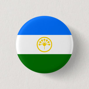 Patriotische Bashkortostan-Flagge Button