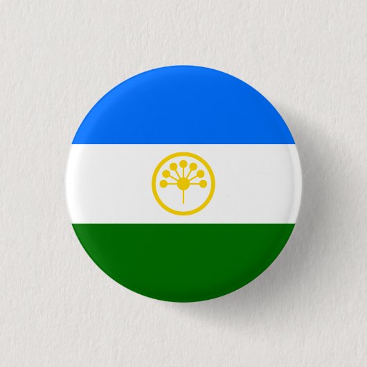 Patriotische Bashkortostan-Flagge Button (Vorderseite)
