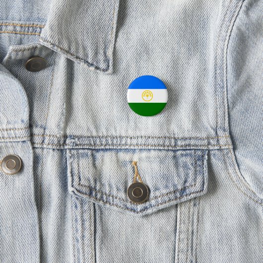 Patriotische Bashkortostan-Flagge Button (Beispiel)