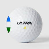 Patriotische Bashkortostan-Flagge Golfball (Logo)
