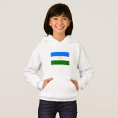 Patriotische Bashkortostan-Flagge Hoodie (Vorne ganz)