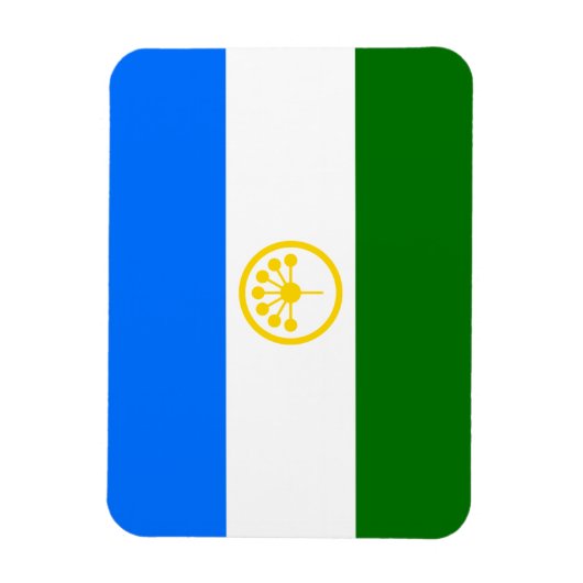 Patriotische Bashkortostan-Flagge Magnet (Vertikal)