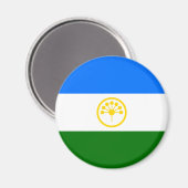 Patriotische Bashkortostan-Flagge Magnet (Vorderseite/Rückseite)