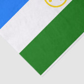 Patriotische Bashkortostan-Flagge Seidenpapier (Ausschnitt)