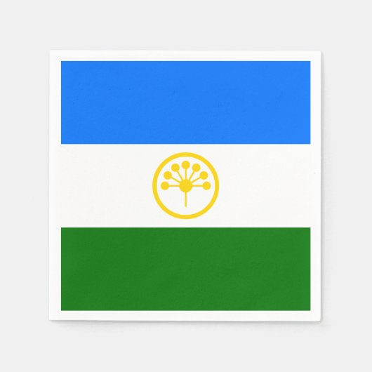 Patriotische Bashkortostan-Flagge Serviette (Vorderseite)