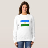 Patriotische Bashkortostan-Flagge Sweatshirt (Vorne ganz)
