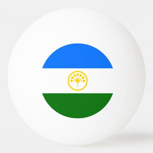 Patriotische Bashkortostan-Flagge Tischtennisball (Rückseite)