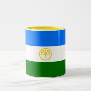 Patriotische Bashkortostan-Flagge Zweifarbige Tasse