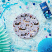 Patriotische Basset Hound Paper Teller (Party)