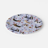 Patriotische Basset Hound Paper Teller (Schrägansicht)