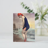 Patriotische Beachwear Postkarte (Stehend Vorderseite)