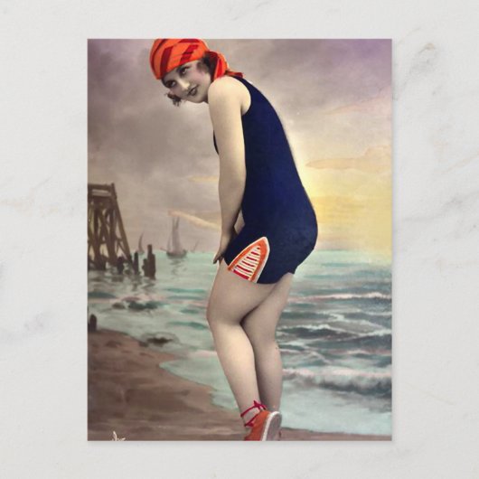 Patriotische Beachwear Postkarte (Vorderseite)