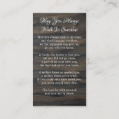 Patriotische Beerdigung Gedenkkarte US-Flagge Telefonnummerkarte (Rückseite)