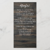 Patriotische Beerdigungskarte Lesezeichen (Rückseite)