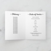 Patriotische Beerdigungsordnung des Dienstdenkmäle Programm (Innenseite)