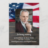 Patriotische Beerdigungsordnung des Veteranen-Prog Programm (Vorderseite)