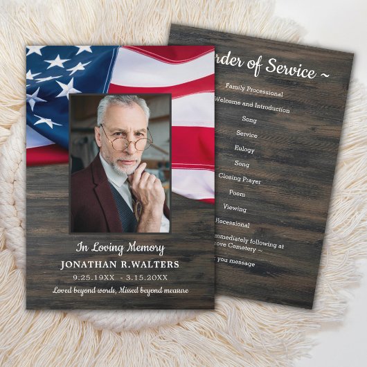 Patriotische Beerdigungsordnung des Veteranen-Prog Programm