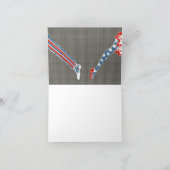 Patriotische Beine ~ Karten/Einladungen Dankeskarte (Innenseite)