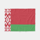 Patriotische belarussische Flagge Fleece Blanket (Vorderseite (Horizontal))