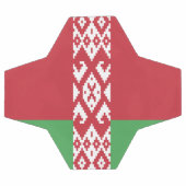 Patriotische belarussische Flagge Fußball (Flach)