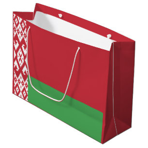 Patriotische belarussische Flagge Große Geschenktüte