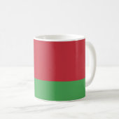 Patriotische belarussische Flagge Kaffeetasse (VorderseiteRechts)