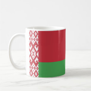 Patriotische belarussische Flagge Kaffeetasse