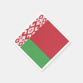 Patriotische belarussische Flagge Serviette (Ecke)