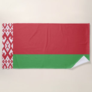 Patriotische belarussische Flagge Strandtuch