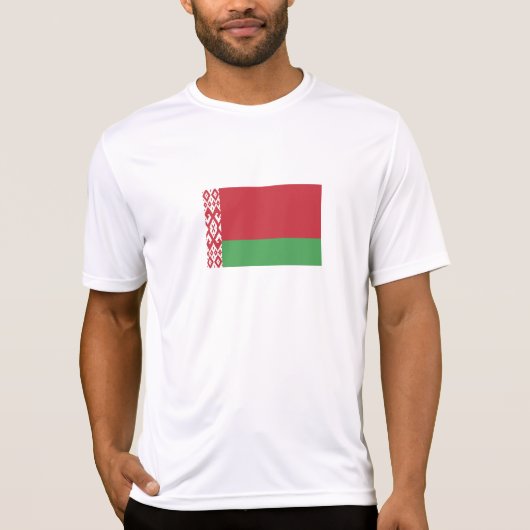 Patriotische belarussische Flagge T-Shirt (Vorderseite)