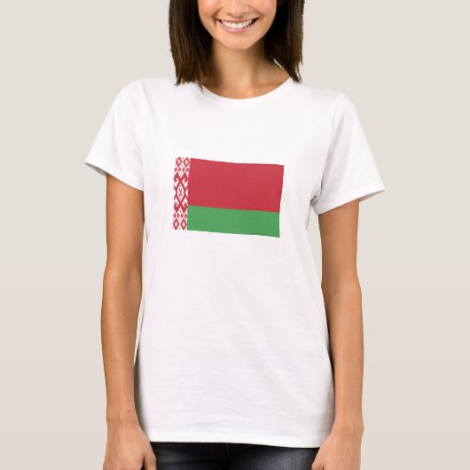 Patriotische belarussische Flagge T-Shirt (Vorderseite)