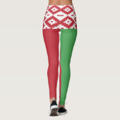 Patriotische belarussische Flaggen-Leggings Leggings (Rückseite)