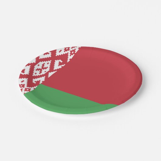 Patriotische belarussische Teller (Schrägansicht)