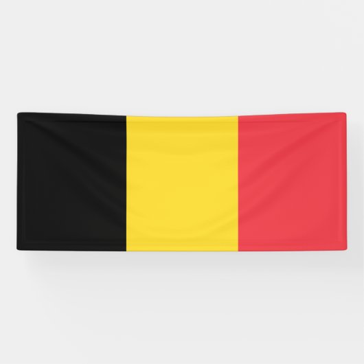 Patriotische belgische Flagge Banner (Horizontal)