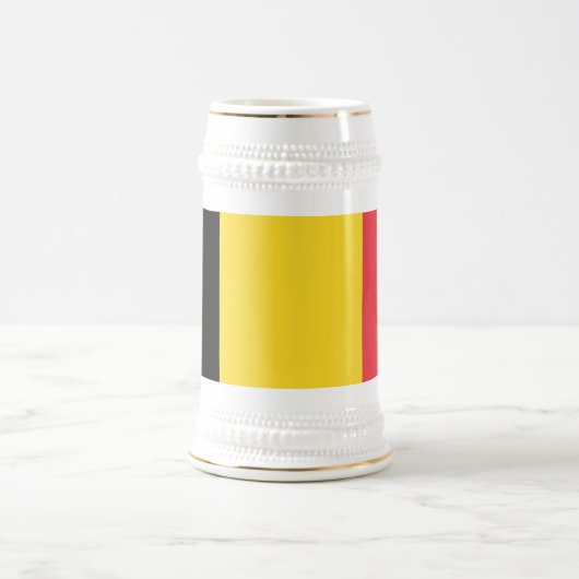 Patriotische belgische Flagge Bierglas (Mittel)