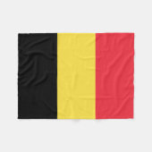 Patriotische belgische Flagge Fleecedecke (Vorderseite (Horizontal))