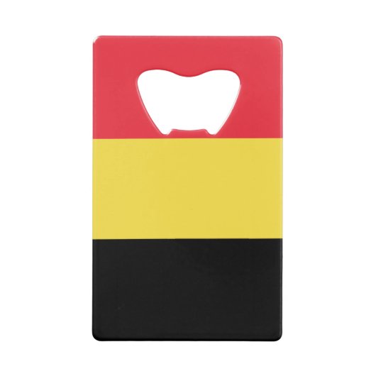 Patriotische belgische Flagge Geldbeutel Flaschenöffner (Vorderseite)