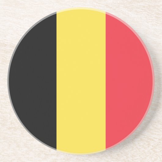 Patriotische belgische Flagge Getränkeuntersetzer (Vorne)