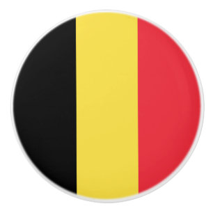 Patriotische belgische Flagge Keramikknauf