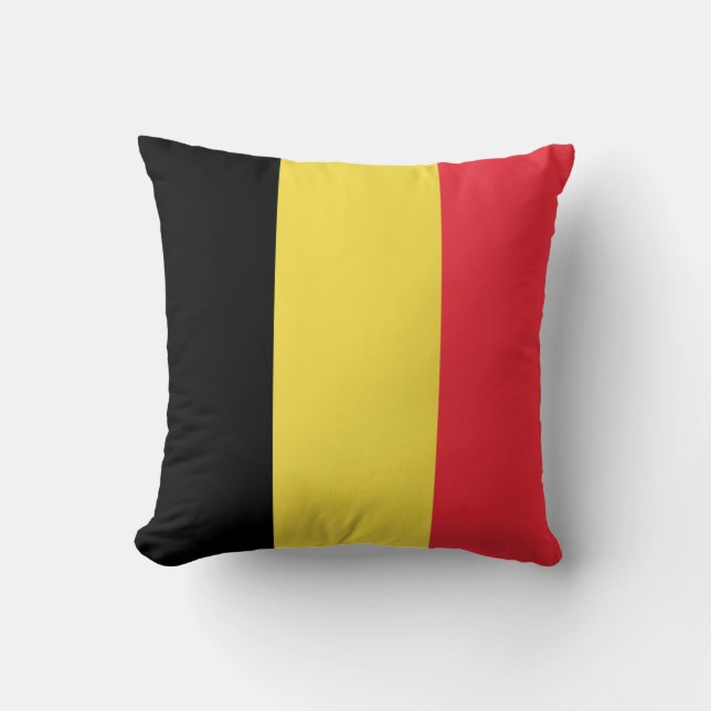 Patriotische belgische Flagge Kissen (Vorderseite)