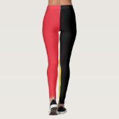 Patriotische belgische Flagge Leggings (Rückseite)