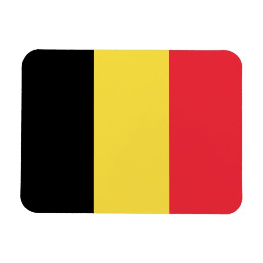 Patriotische belgische Flagge Magnet (Horizontal)