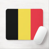 Patriotische belgische Flagge Mousepad (Mit Mouse)
