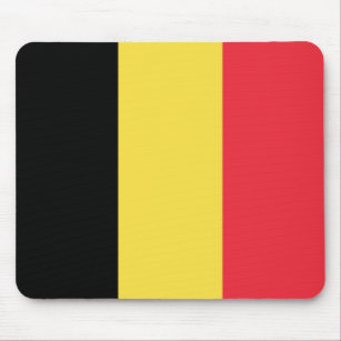 Patriotische belgische Flagge Mousepad